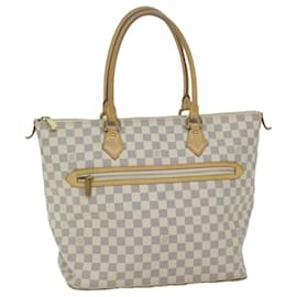 Louis Vuitton-LOUIS VUITTON Damier Azur Saleya GM Tragetasche N51184 LV Auth 65670-Andere