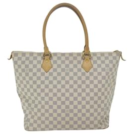 Louis Vuitton-LOUIS VUITTON Damier Azur Saleya GM Tragetasche N51184 LV Auth 65670-Andere