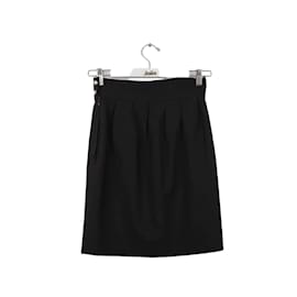 Fendi-wool mini skirt-Black