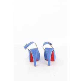 Christian Louboutin-Suede heels-Blue
