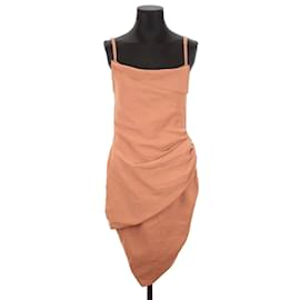 Jacquemus Vestito di lino Cammello