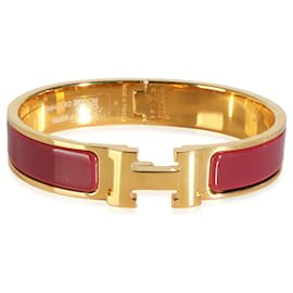 Hermès-Bracelet Hermès Clic H en Plaqué Or-Autre