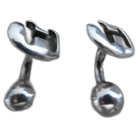 boutons de manchette hermès vintage glénan argent massif boite Bijouterie argentée