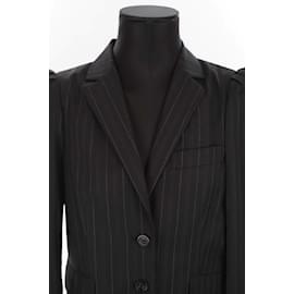 Gucci-Chaqueta de traje de seda-Negro