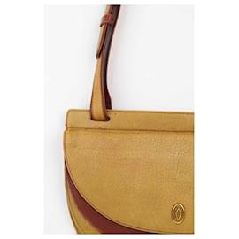 Cartier-This shoulder bag features a leather body-Yellow