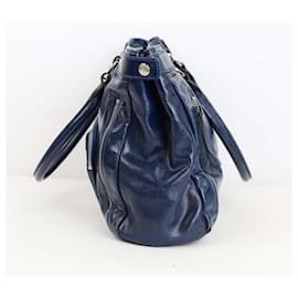 Longchamp-Leather shoulder bag-Blue