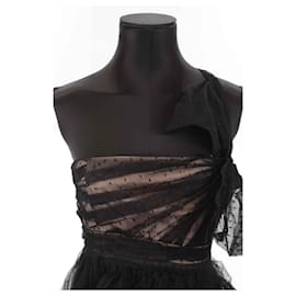 Red Valentino-Dress with lace-Black