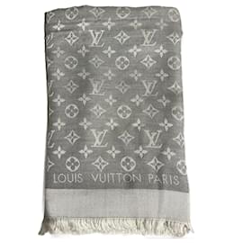 Louis Vuitton-Lenços LOUIS VUITTON T.  Seda-Cinza