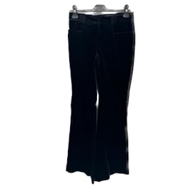 Gucci-GUCCI Pantalones T.ÉL 40 Algodón-Negro