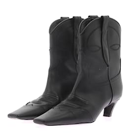 Khaite-KHAITE  Ankle boots T.eu 37.5 leather-Black