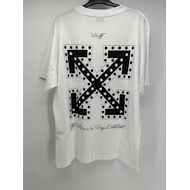 Off White-T-shirt OFF-WHITE T.Cotone XL internazionale-Bianco