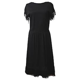 Chanel-Paris / Dallas Black Maxi Knit Dress-Black