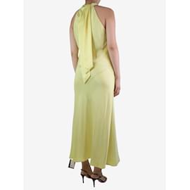 Autre Marque-Yellow halterneck maxi dress - size UK 12-Yellow