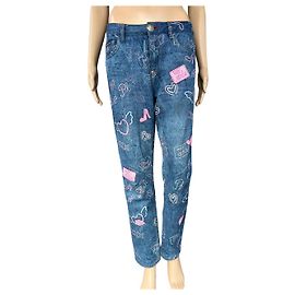 Vaqueros Philipp Plein Milkshake Delfi Boyfriend Azul Denim Azul