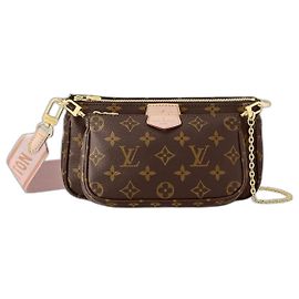 Louis Vuitton LV Multi pochette tela nuova Marrone