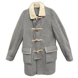 Trussardi duffle coat size 48 Grey
