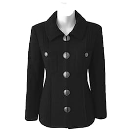 Chanel-Nueva chaqueta de tweed negra de París / Cuba.-Negro
