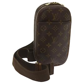 Louis Vuitton-LOUIS VUITTON Monogram Pochette Gange Shoulder Bag M51870 LV Auth 65995-Monogram