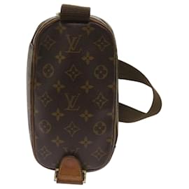 Louis Vuitton-Bolso de hombro tipo gange con bolsillo y monograma de LOUIS VUITTON M51870 LV Auth 65995-Monograma