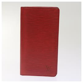 Louis Vuitton-LOUIS VUITTON Portafoglio Vernis Epi con monogramma 7Set Rosso Nero Rosa LV Aut 65277-Nero,Rosa,Rosso