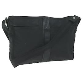 Hermès-HERMES Acapulco Basas MM Shoulder Bag Nylon Black Auth bs11741-Black
