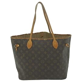 Louis Vuitton-LOUIS VUITTON Monogramme Neverfull MM Tote Bag M40156 Auth LV 65979-Monogramme