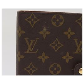 Louis Vuitton-LOUIS VUITTON Monogramm Agenda MM Tagesplaner Cover R20105 LV Auth am5631-Monogramm
