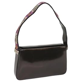 Givenchy-GIVENCHY Shoulder Bag Leather Black Auth bs11891-Black