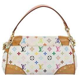 Louis Vuitton-LOUIS VUITTON Monogramm Mehrfarbige Beverly MM Umhängetasche M40203 Auth yk10439-Weiß