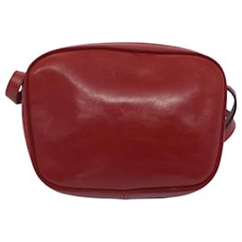 Salvatore Ferragamo-Salvatore Ferragamo Shoulder Bag Leather Red Auth 65861-Red