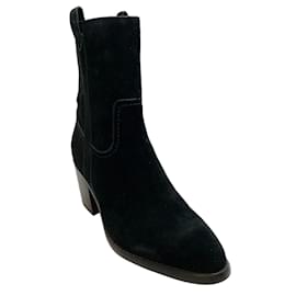 Autre Marque-Veronica Beard Botines Carmen de ante negro-Negro