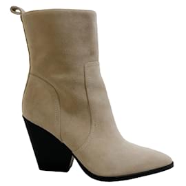 Autre Marque-Veronica Beard Chiffon Camurça Botas Logan-Bege