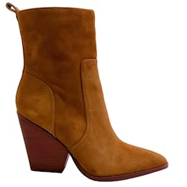 Autre Marque-Veronica Beard Botas Logan de camurça Hazelwood-Marrom