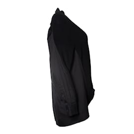 Sacai-Sacai, black cardigan with oversized pockets-Black