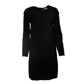 Cacharel-Cacharel, Black dress with zippers-Black
