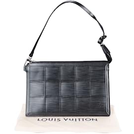 Louis Vuitton-Louis Vuitton Noir Epi Stretch Pochette Accessoire-Noir