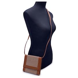 Yves Saint Laurent-Vintage Tan Leather Studded Shoulder Bag-Beige
