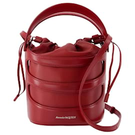 Alexander Mcqueen-Borsa Rise - Alexander McQueen - Pelle - Bordeaux-Rosso,Bordò