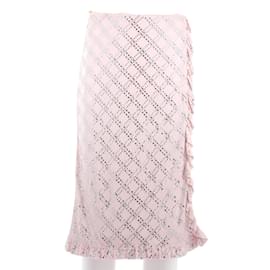 Miu Miu-MIU MIU Faldas Camiseta.ÉL 38 Viscosa-Rosa
