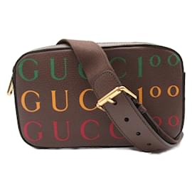 Autre Marque-Leather Logo Belt Bag 602695-Other