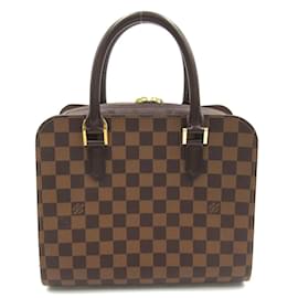 Louis Vuitton-Louis Vuitton Damier Ebene Triana Canvas Handbag N51155 in Excellent condition-Other