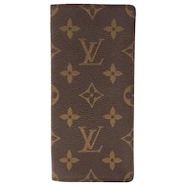 Louis Vuitton-Estojo para óculos LOUIS VUITTON Monogram Etui Lunette Simples M62962 LV Auth th4554-Monograma