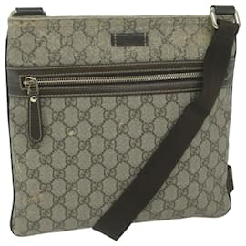 Gucci-GUCCI GG Supreme Shoulder Bag PVC Beige 295257 auth 66024-Beige