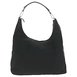 Gucci-GUCCI Shoulder Bag Canvas Black 001 1955 auth 65864-Black