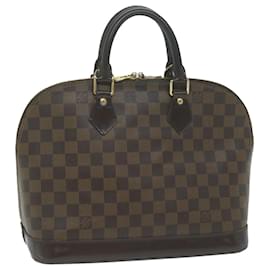 Louis Vuitton-Bolsa de mão LOUIS VUITTON Damier Ebene Alma N51131 Autenticação de LV 65482-Outro