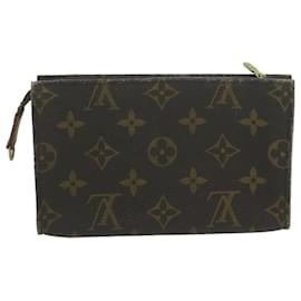 Louis Vuitton-Bolsa para acessórios LOUIS VUITTON Monogram Bucket PM Bolsa para acessórios LV Auth yk10602-Monograma