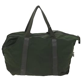 Prada-PRADA Boston Bag Nylon Green Auth bs11886-Green
