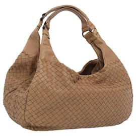 Autre Marque-BOTTEGAVENETA INTRECCIATO Shoulder Bag Leather Beige Auth 65438-Beige