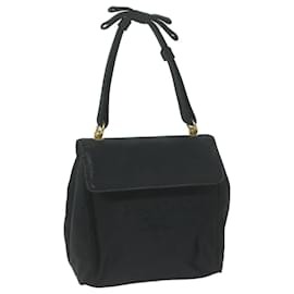Prada-Prada bolsa de mão preta cetim bs autêntico11856-Preto