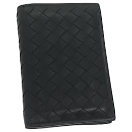 Autre Marque-BOTTEGA VENETA INTRECCIATO Card Case Leather Black Auth yk10559-Black